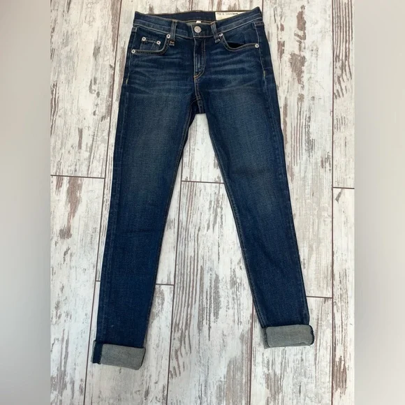 Rag & Bone Skinny Jeans Dark Wash Size 24 Cotton Blend NWOT - Picture 4 of 16
